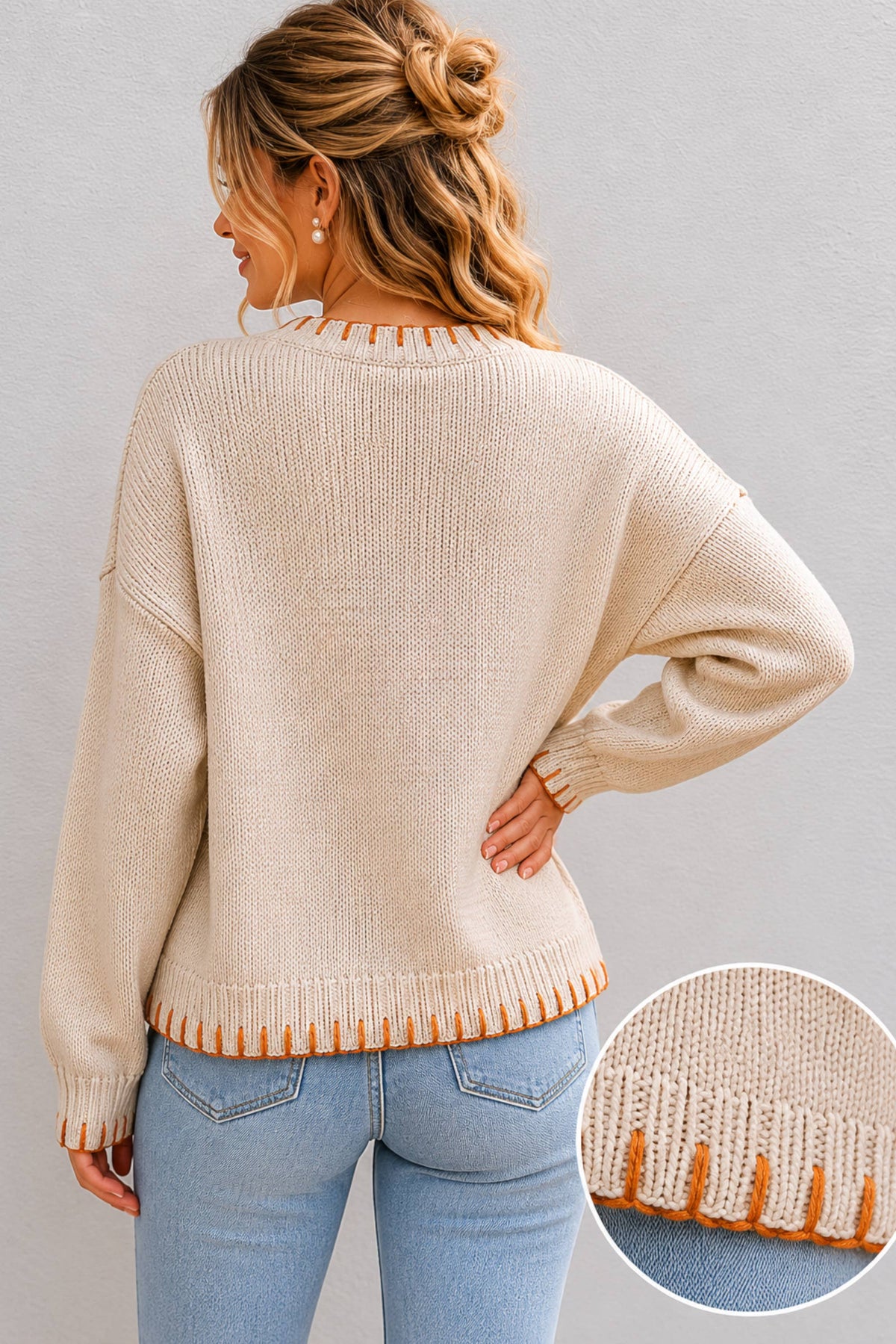 Autumn on the Road Pumpkin Truck Graphic Sweater