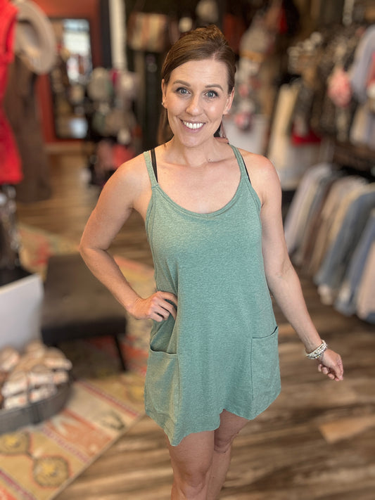 Sleeveless Romper Dress