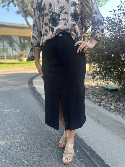 Corduroy Midi Skirt