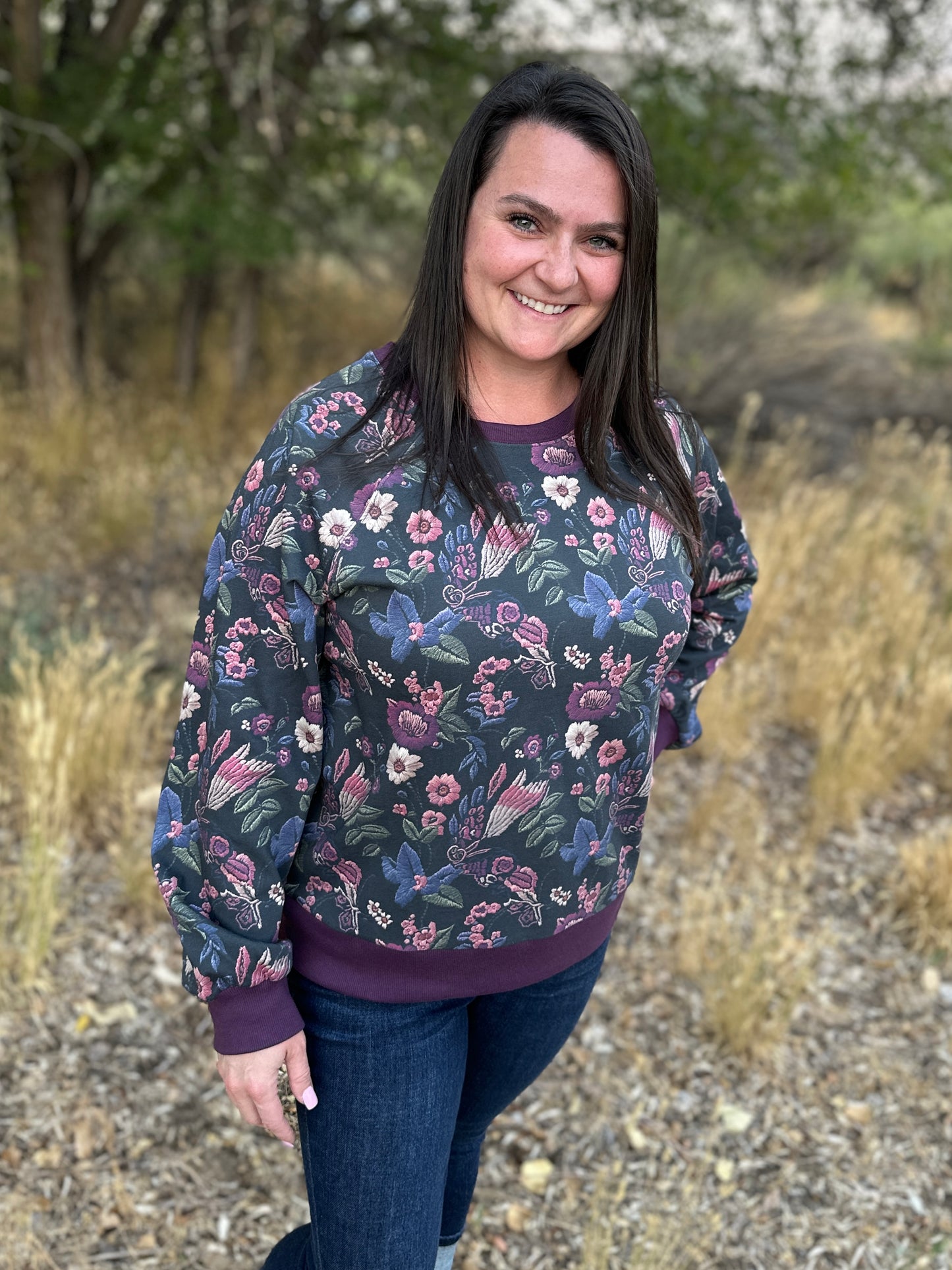 Floral Printed Sweater