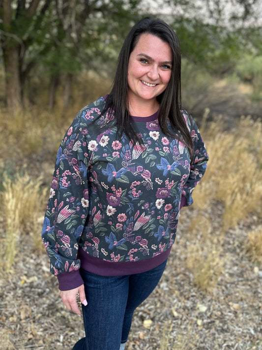 Floral Printed Sweater