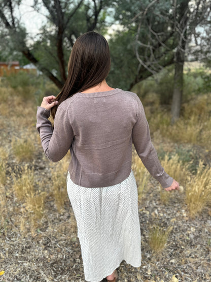 Classic Cut Button Up Cardigan