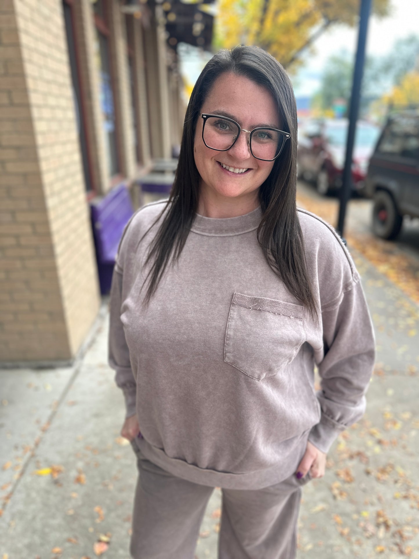 Oversized Mocha Pullover