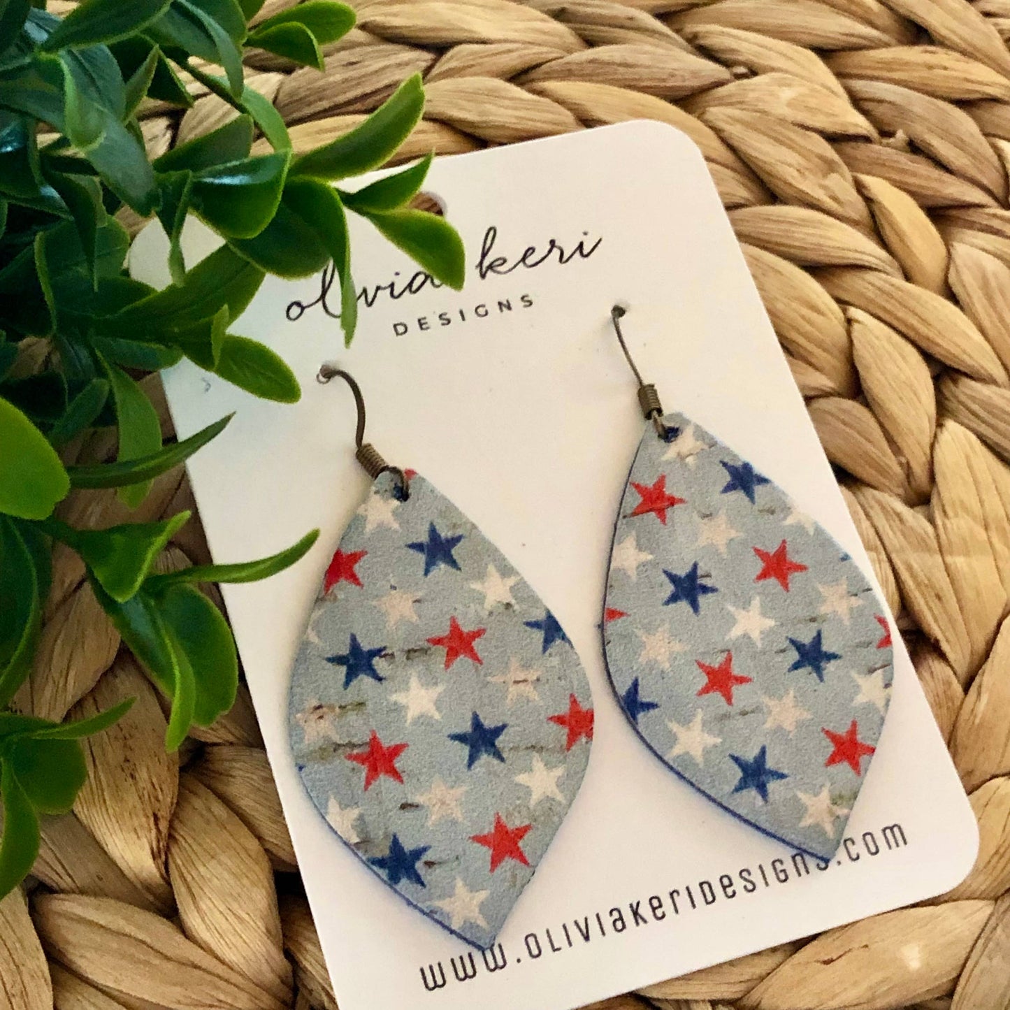 Olivia - Patriotic Blue Stars