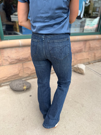 Dark Wash Alex Bootcut with Welt Pocket