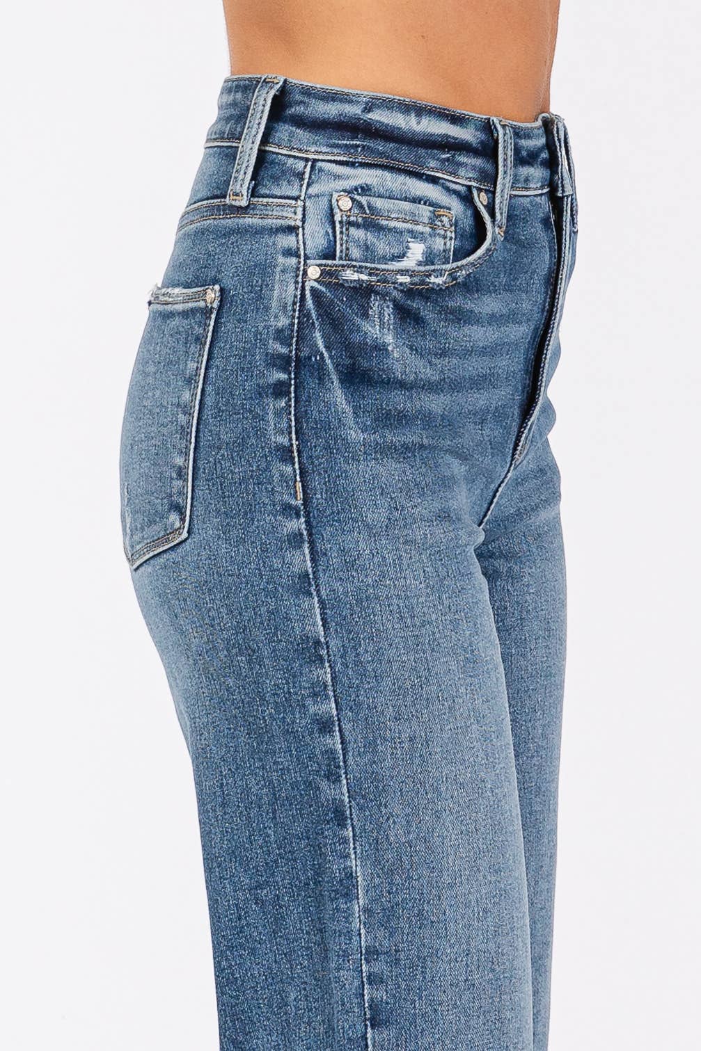 Cuffed Sherry Straight Leg Jean