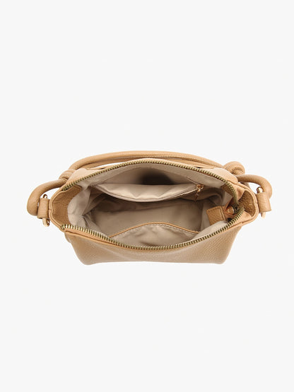 Knotted Shoulder Bag w/ Long Strap