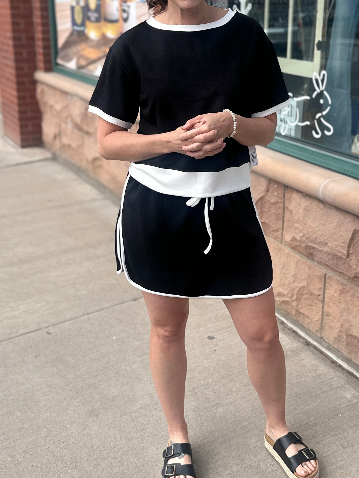 Black and White Suba Set
