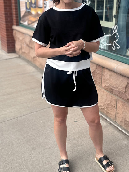 Black and White Suba Set
