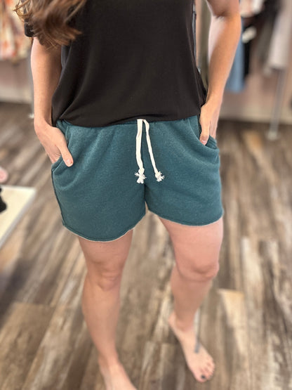 Fleece Lined Drawstring Shorts