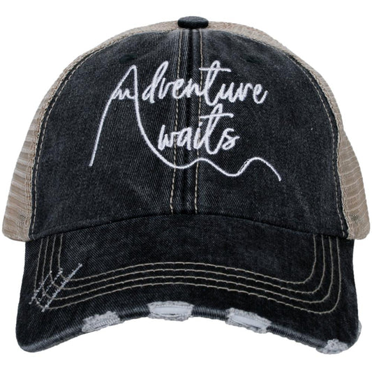 Vintage "Adventure Awaits" Ball Cap