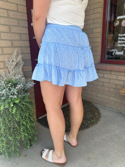 Baby Blue Ruffle Skirt