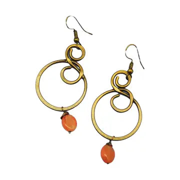 Banjara Earrings with Carnelian