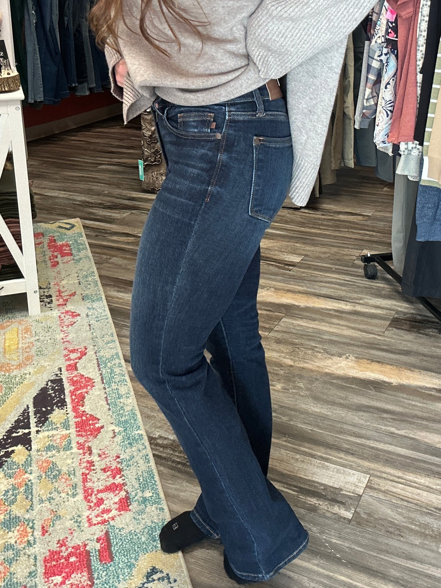 April Dark Bootcut Jeans