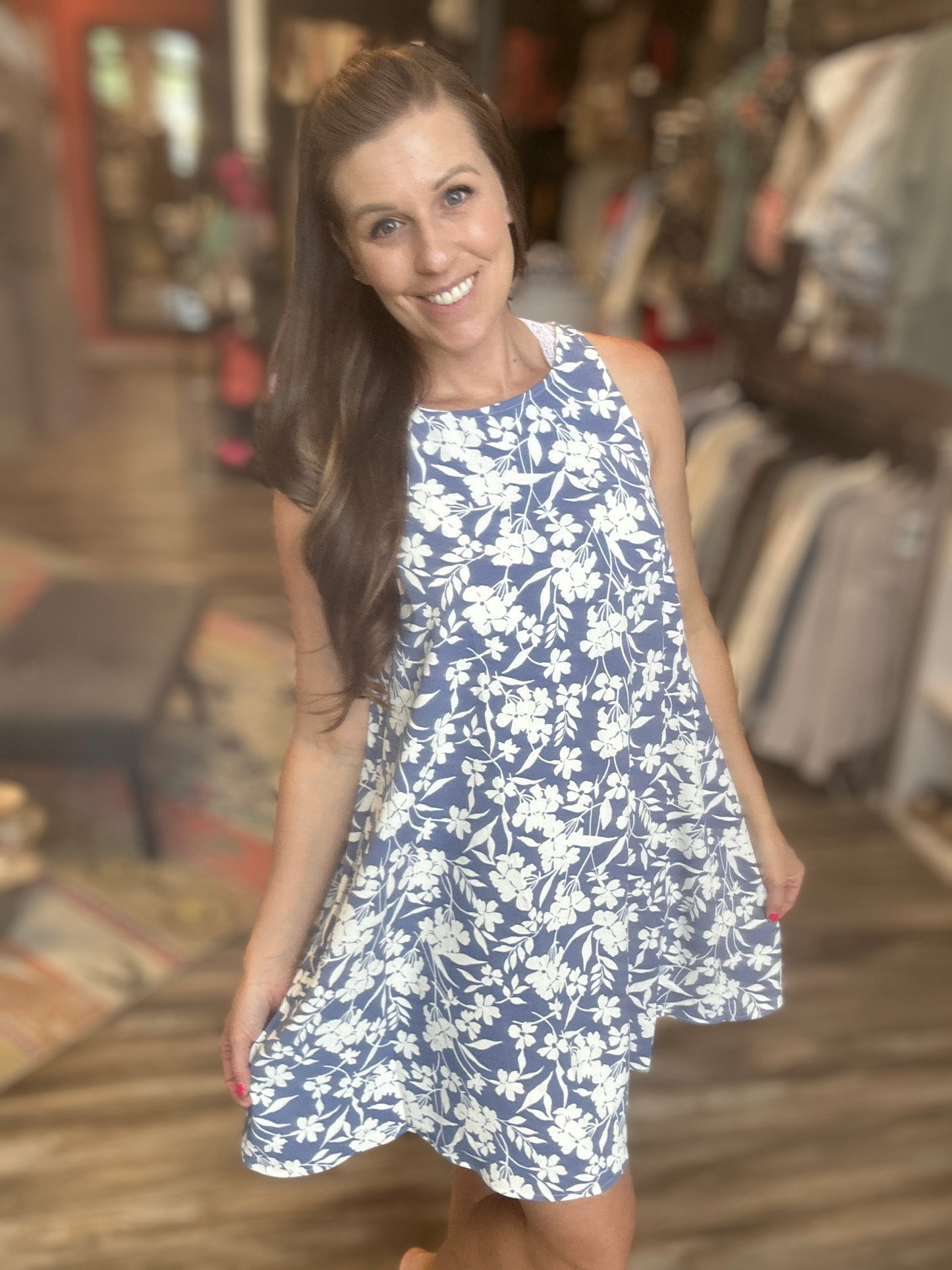 Floral Breeze Swing Dress