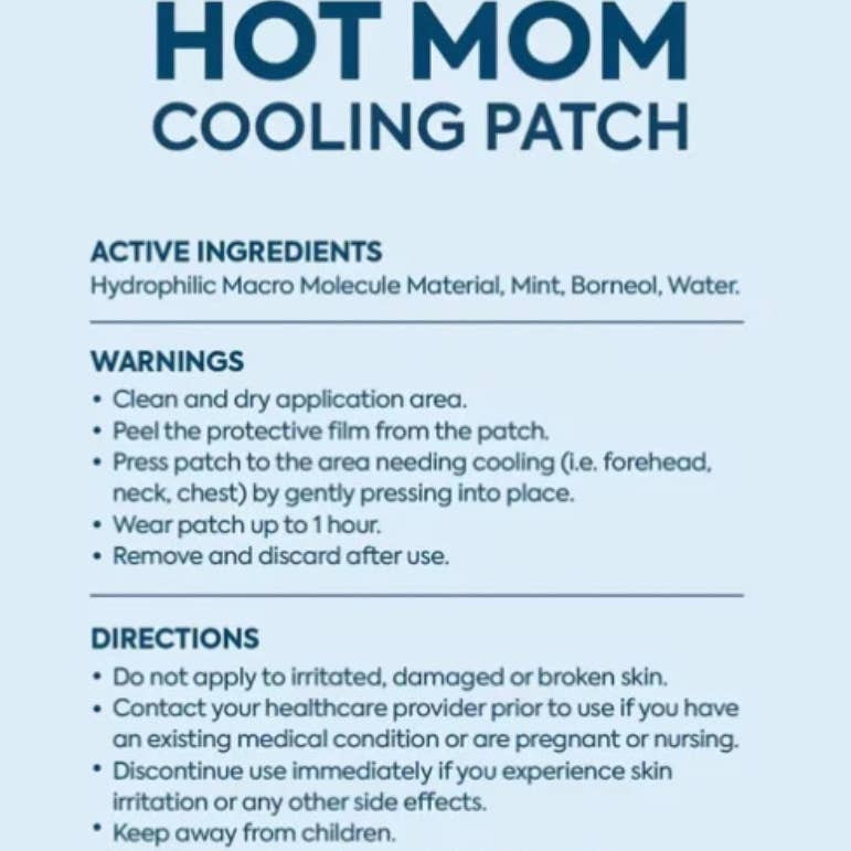 Hot Mom Cooling Patches
