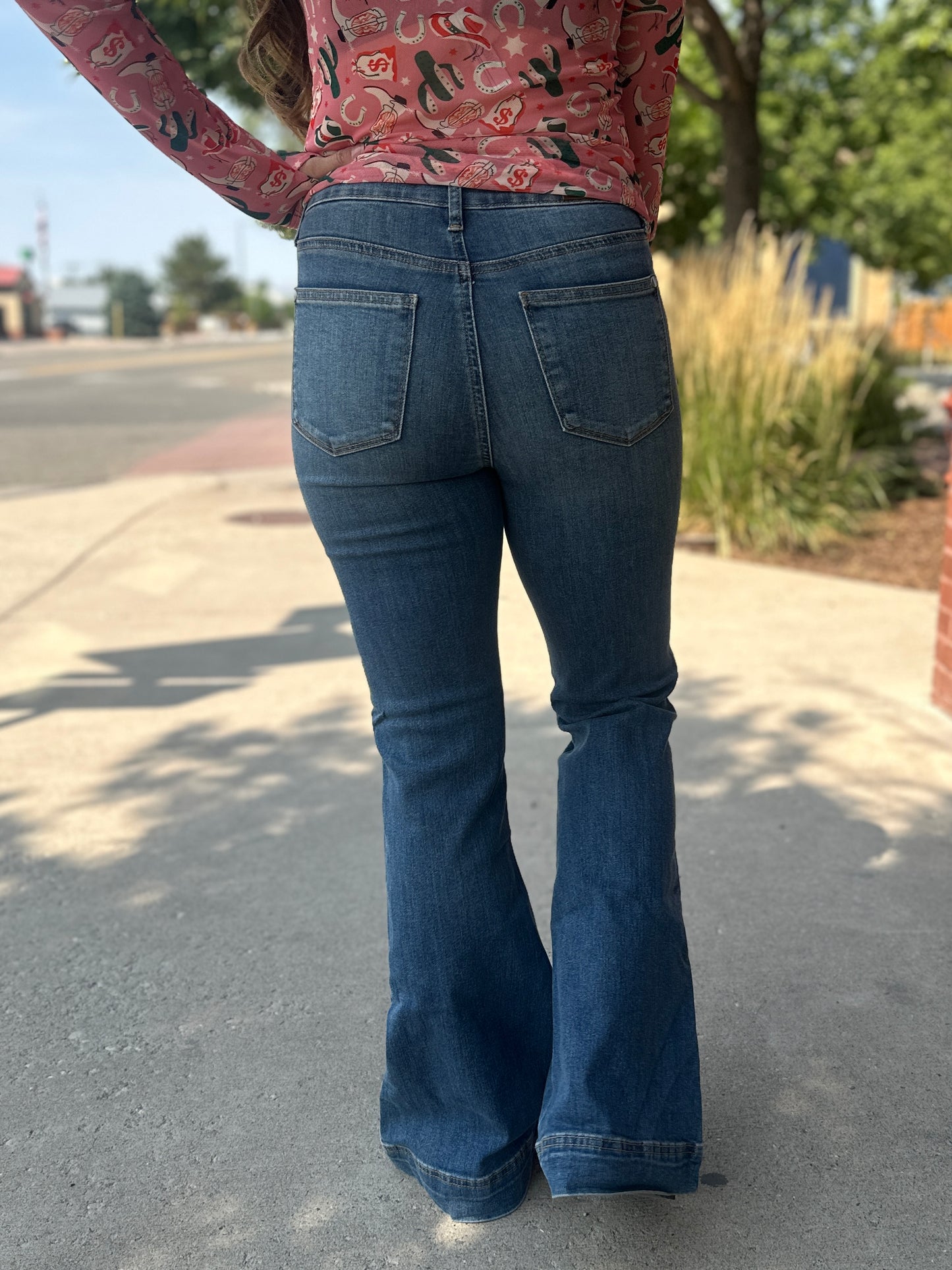 Kalli Double Button Flare