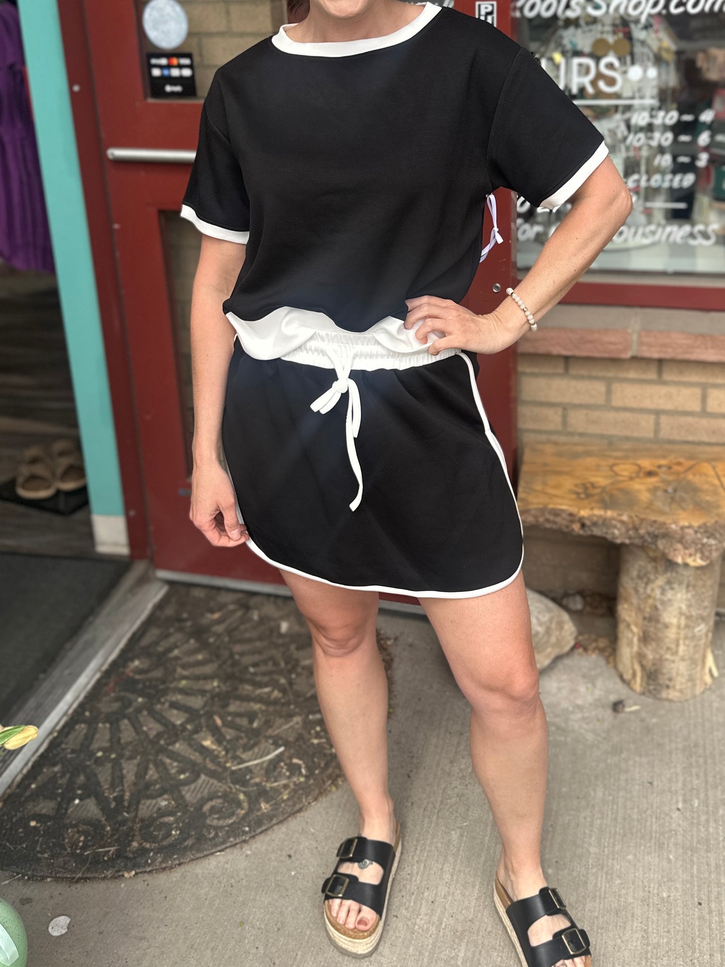 Black and White Suba Set