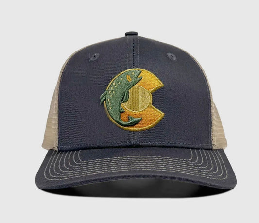 Twlight Trout Trucker Hat