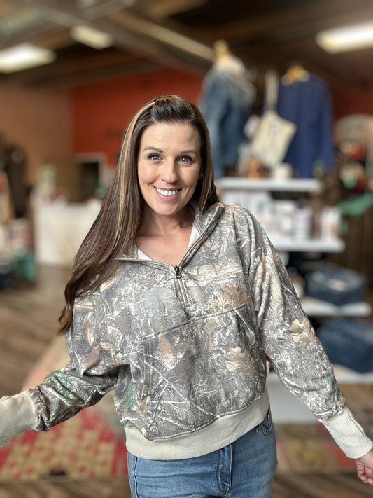 Easy Does it Camo Pullover