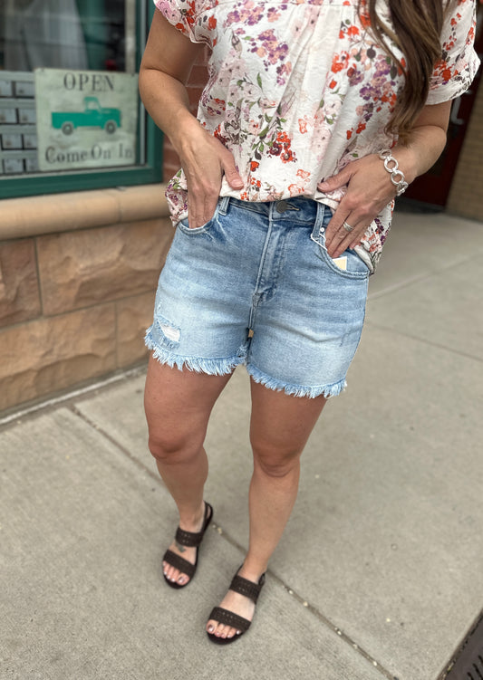 Casey Frayed Hem Shorts