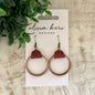Wood Hoop Earrings