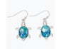 Silver Turtle Earrings