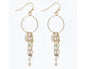 Dangle Bead and Pearl Earrings
