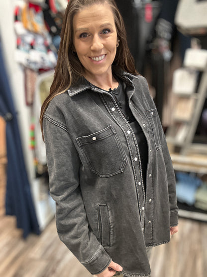 Mineral Wash Shacket