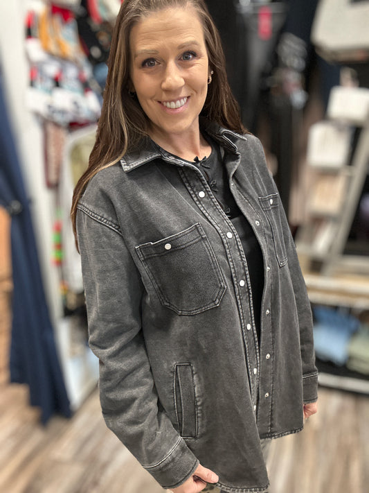 Mineral Wash Shacket