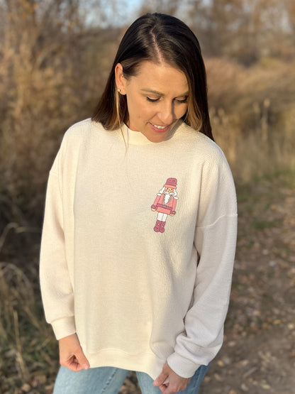 "Nutcracker" Cookie Graphic Knit Sweatshirt
