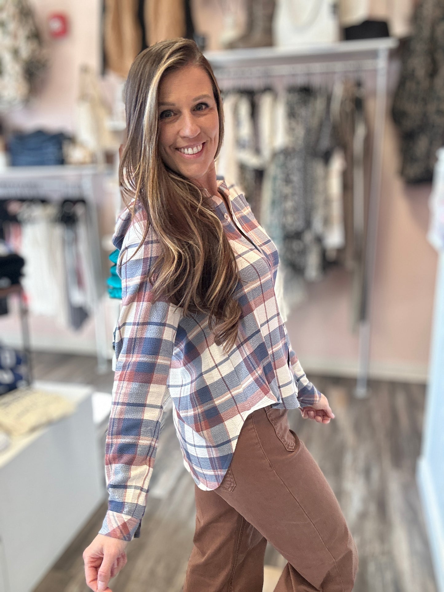 Vintage Plaid Long Sleeve