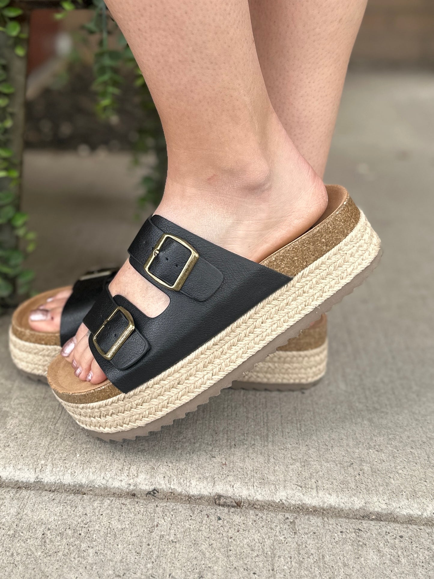 Black Platform Sandal