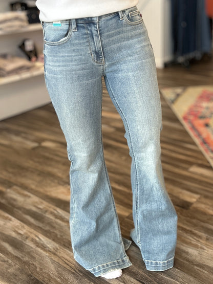 JoJo Flare Jeans with Slit Petite 29"