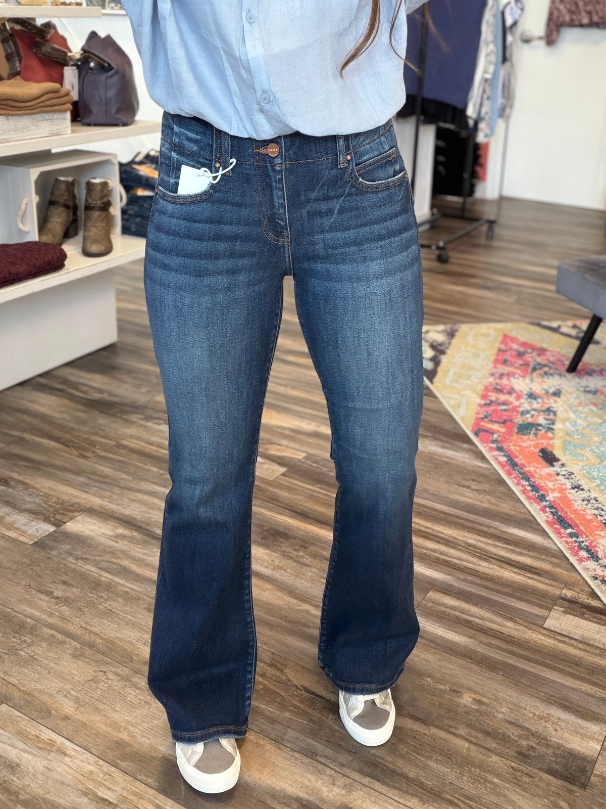 Brenda High Rise Flare with Seam Detail