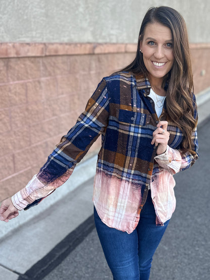 Fall Breeze Distress Flannel