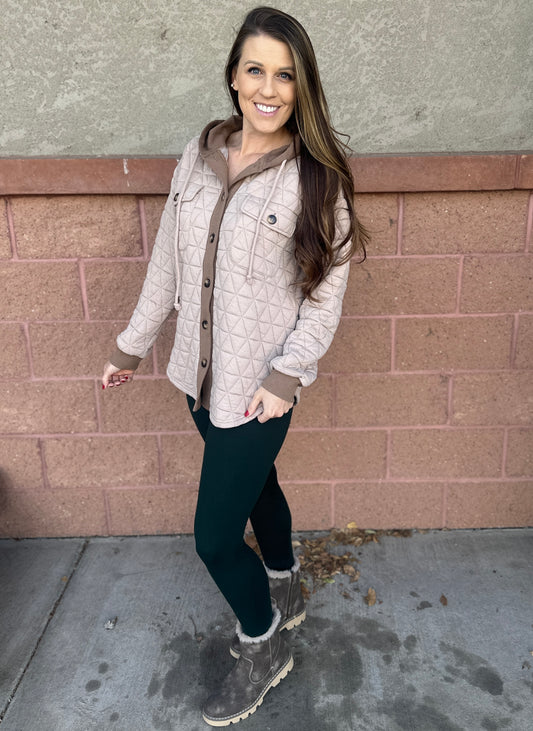 Quilted Jacquard Shacket