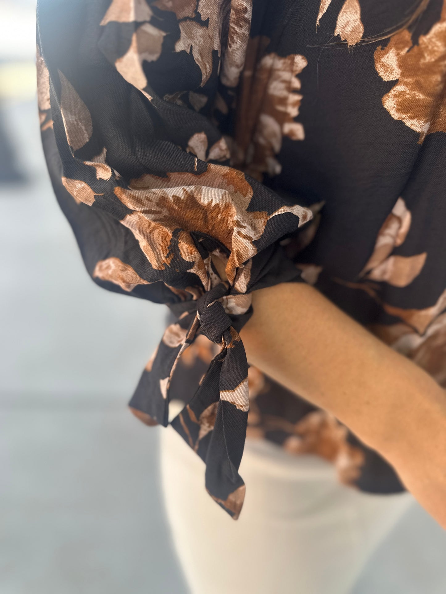 Floral 3/4 Sleeve Blouse