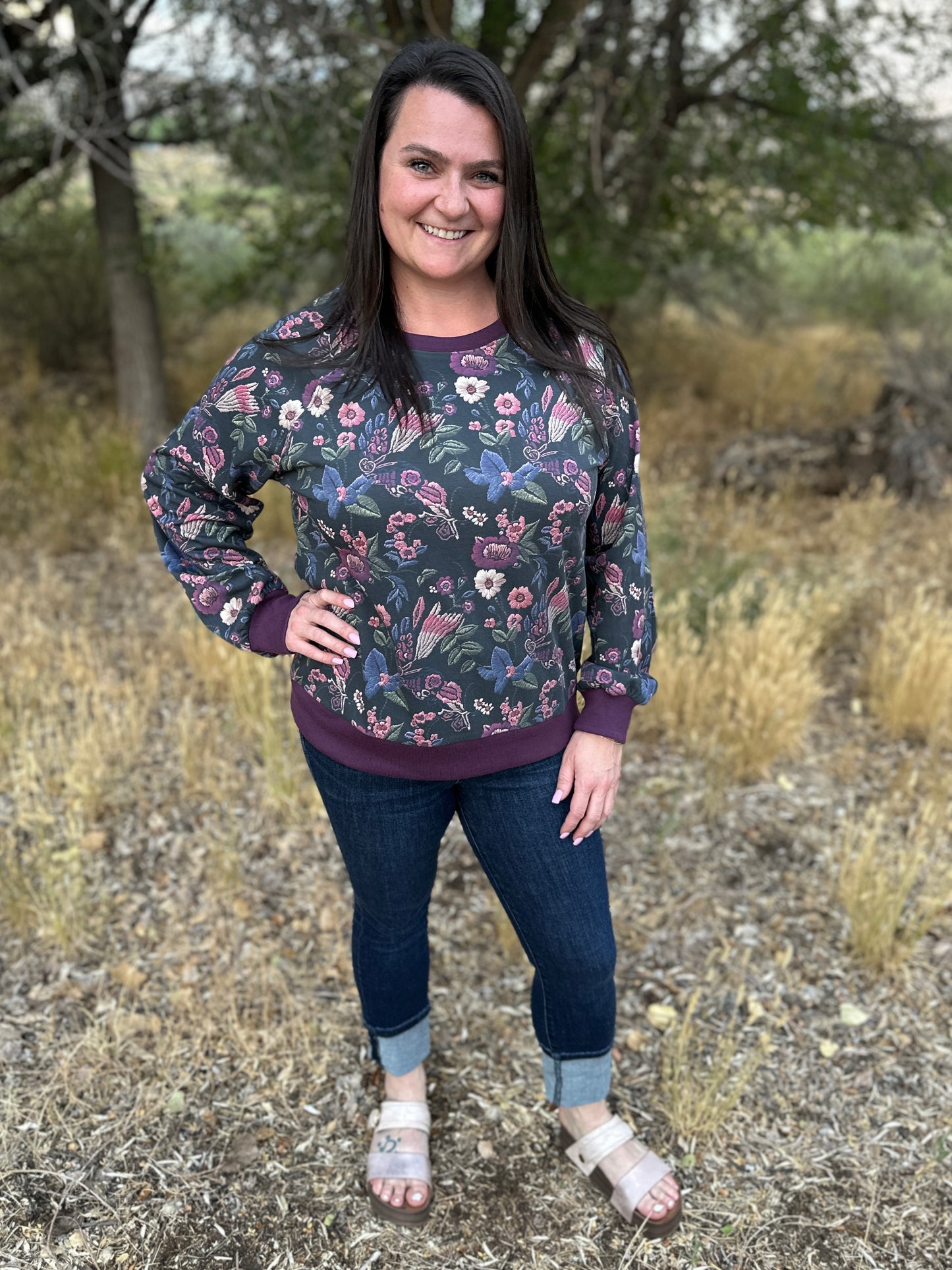 Floral Printed Sweater