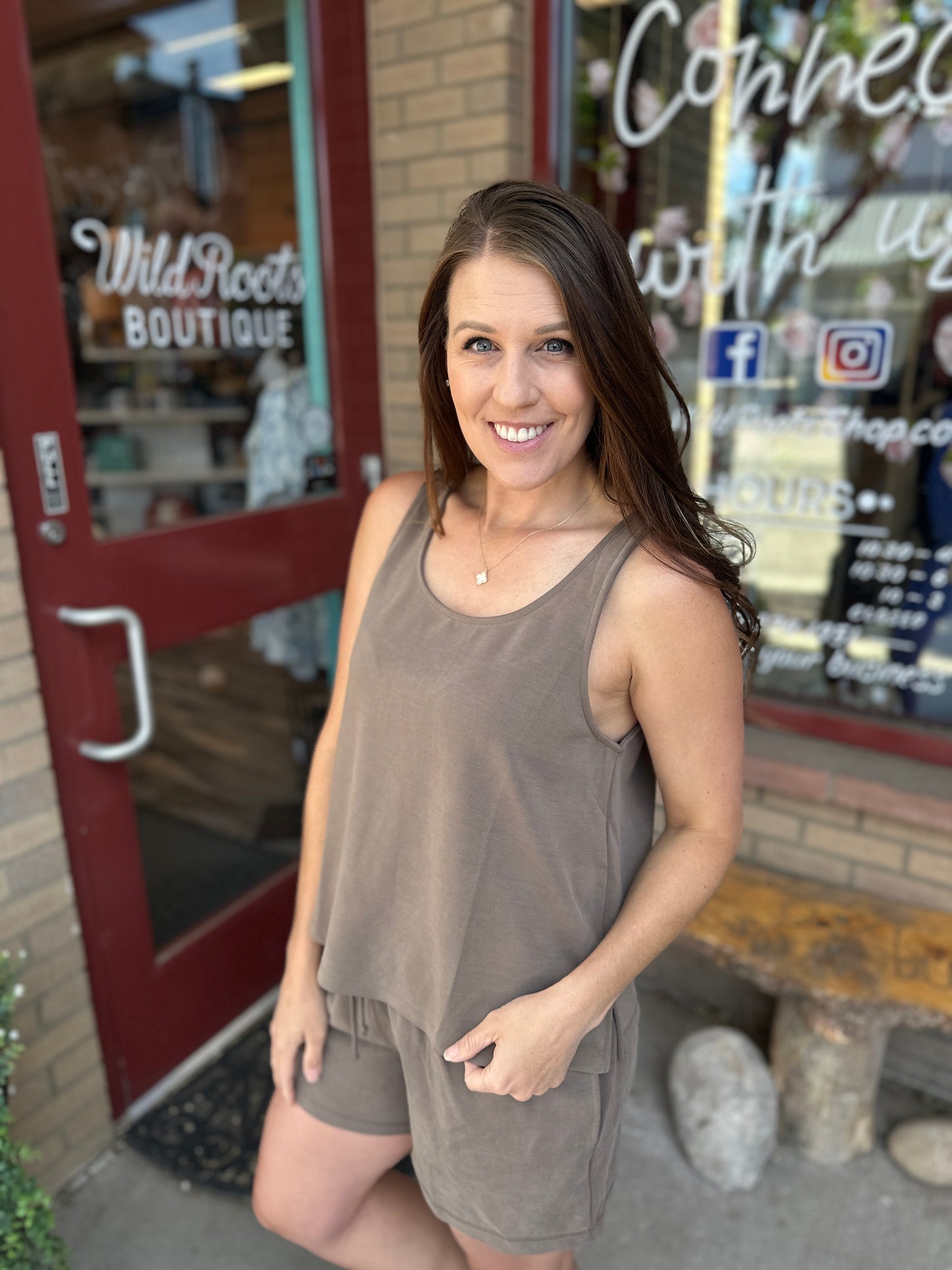 Scoop Neck Cropped Tank
