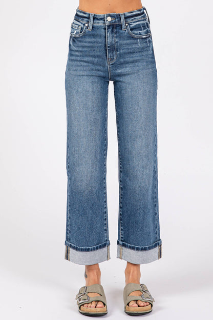 Cuffed Sherry Straight Leg Jean