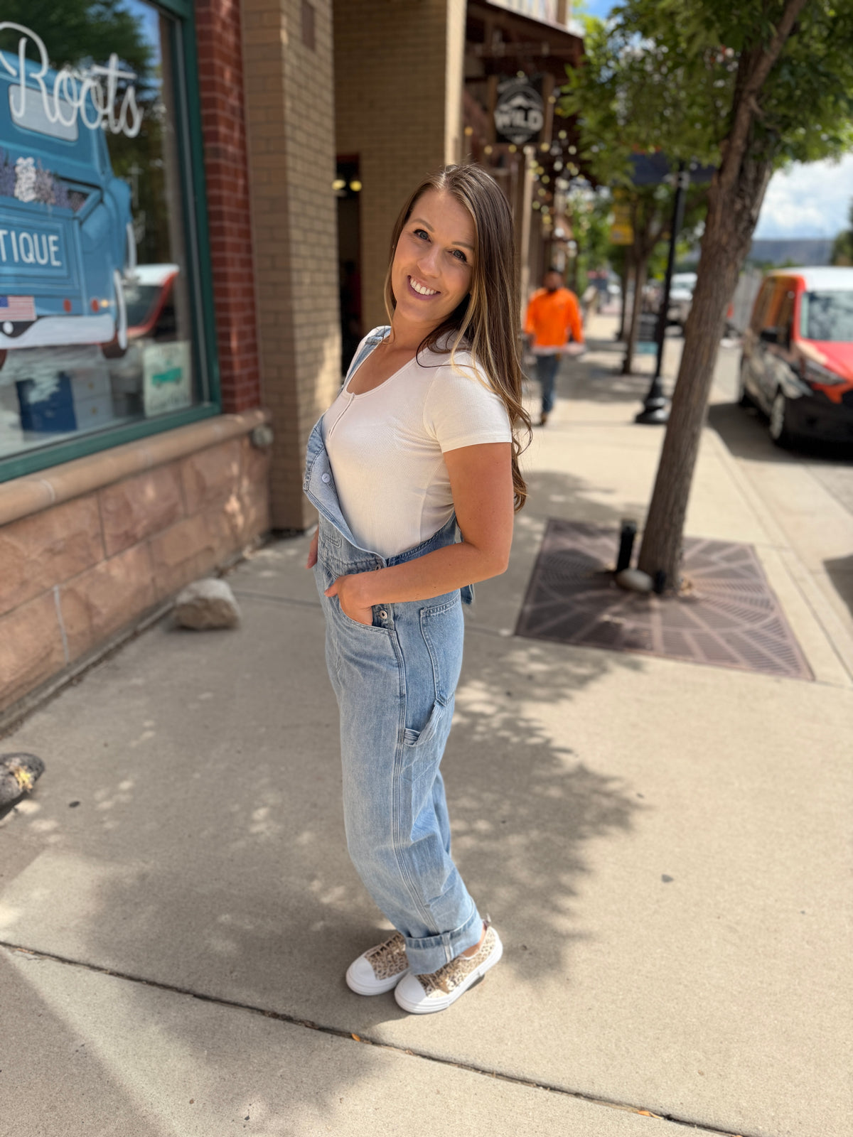 Lt Blue Denim Overalls