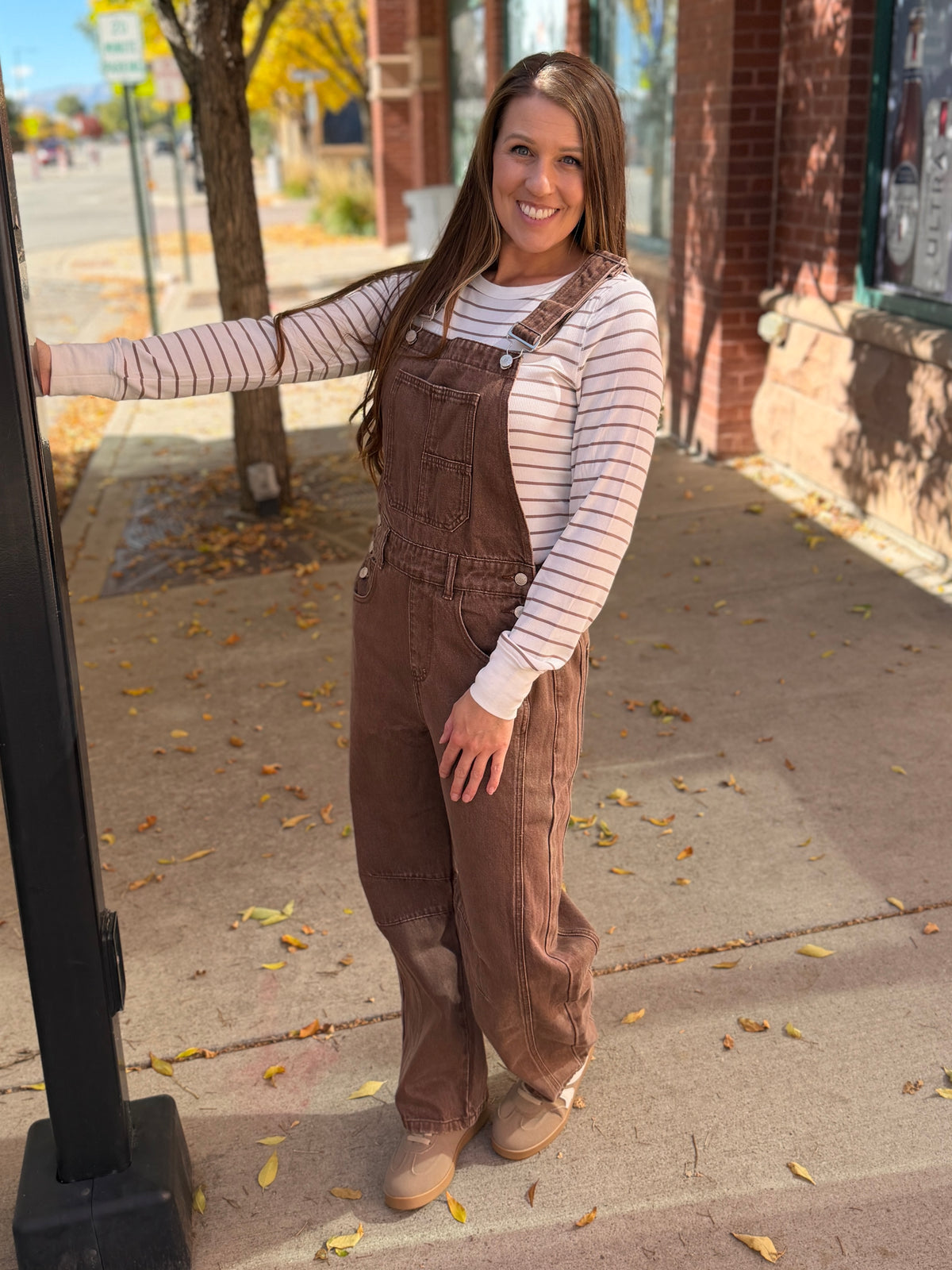 Slouchy Denim Overalls