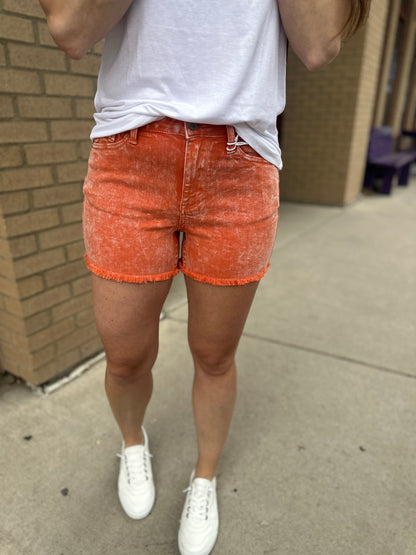 High Waist Peach Shorts