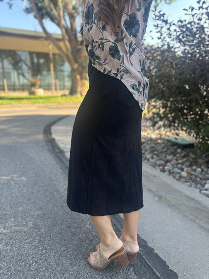 Corduroy Midi Skirt