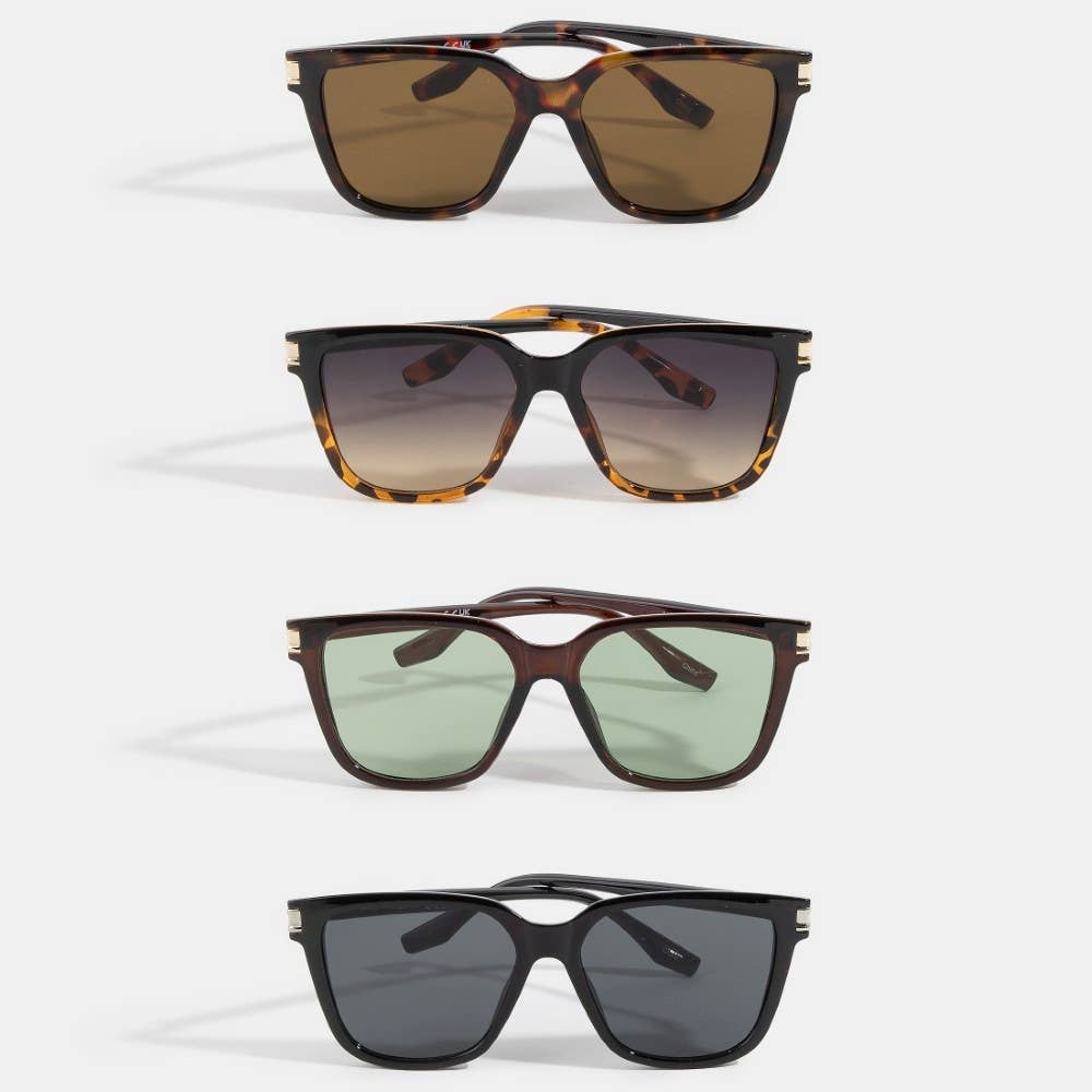 Square Flat Top Sunglasses Set