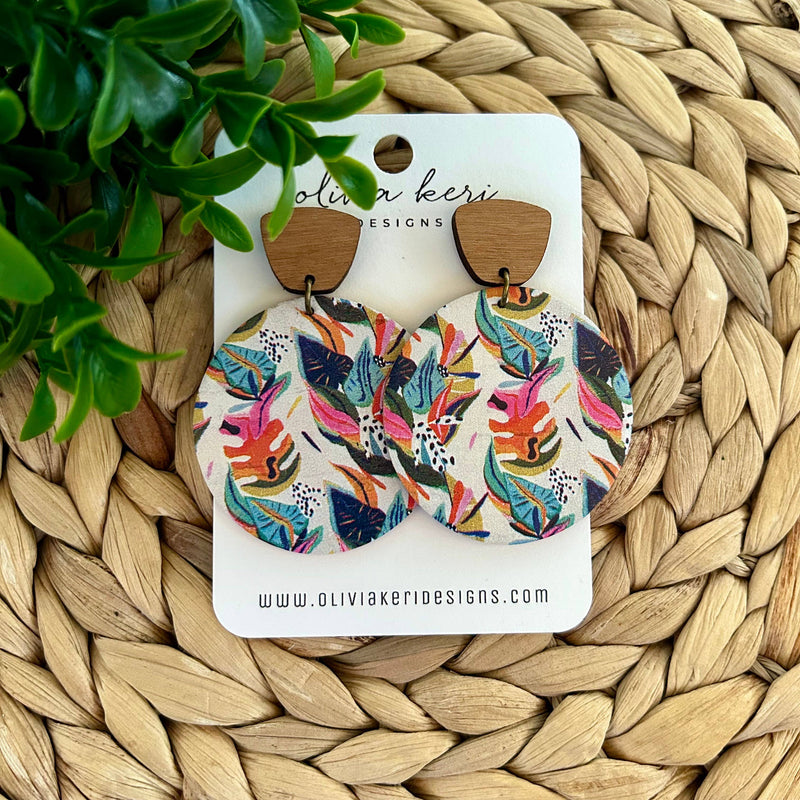 Everly Round Earrings