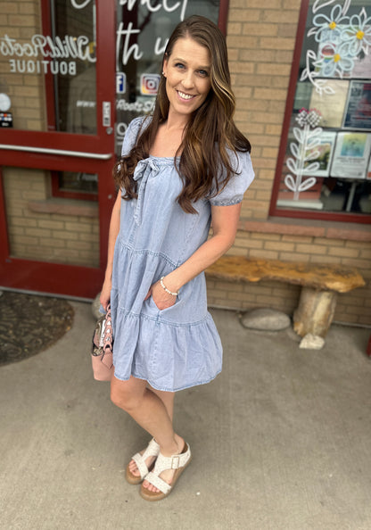 Denim Baby Doll Dress