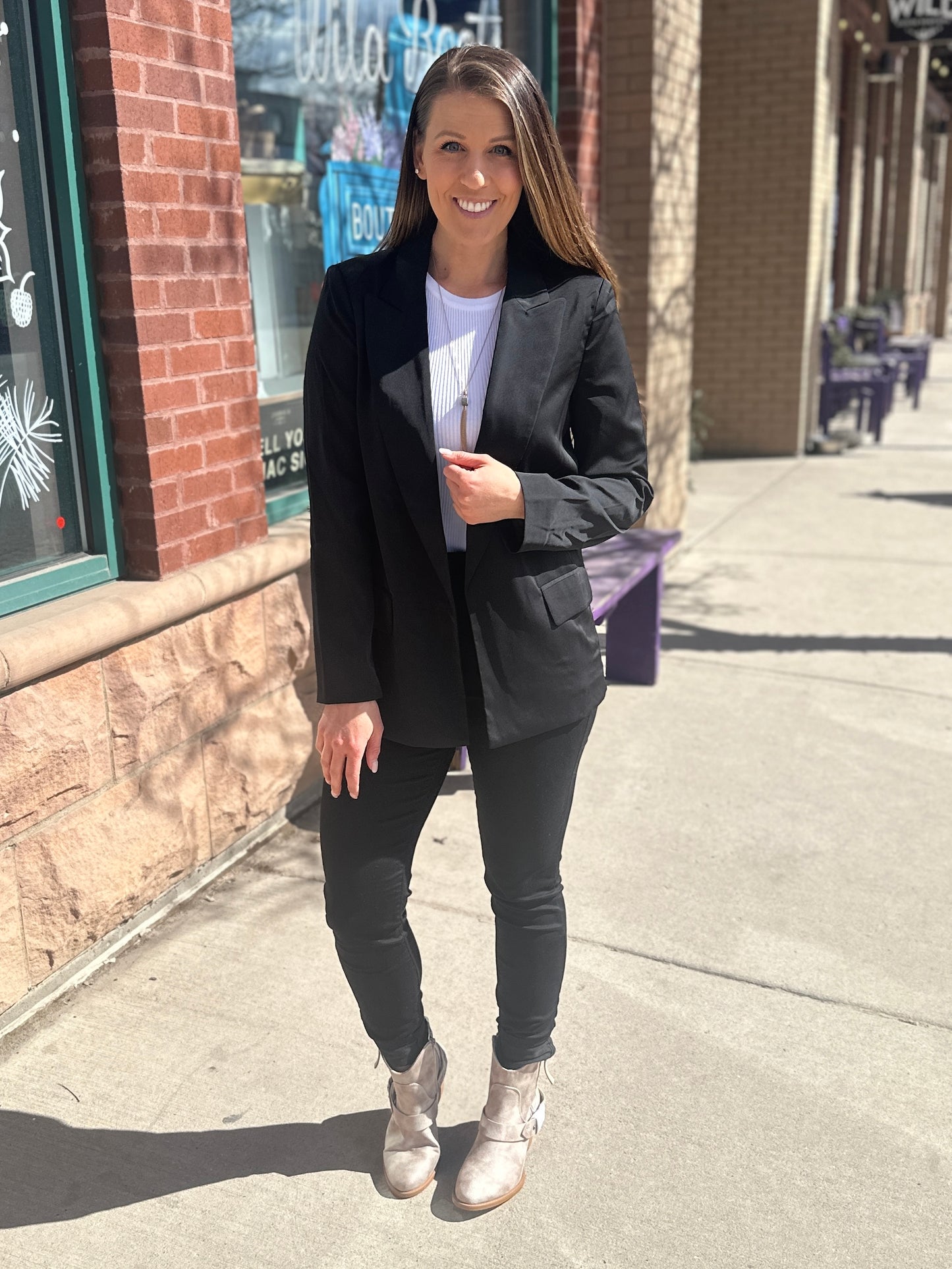 Black Collared Blazer