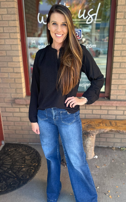Black Long Sleeve Blouse